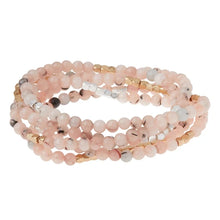 Load image into Gallery viewer, Stone Wrap, Morganite & Black Tourmaline