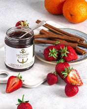 Load image into Gallery viewer, Salt Spring Kitchen Winter Wonderjam Strawberry, Cranberry, Orange & Bourbon