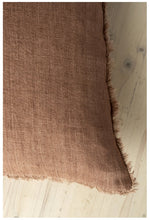 Load image into Gallery viewer, Lina Linen Cushion, Rooibos, 24 x 24"