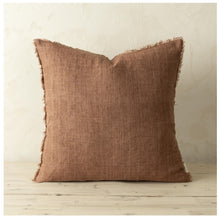 Load image into Gallery viewer, Lina Linen Cushion, Rooibos, 24 x 24"