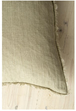 Load image into Gallery viewer, Lina Linen Cushion, Celery Root, 24 x 24"