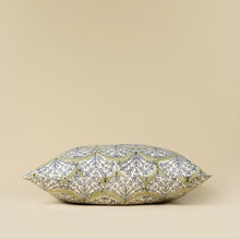 Load image into Gallery viewer, Sakura Block Print Pillow, Green
