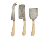 Load image into Gallery viewer, Hand Forged Cheese Knives Set 3