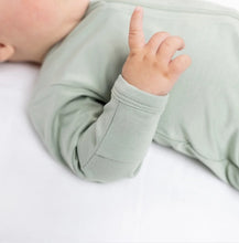 Load image into Gallery viewer, Lulujo Sage Footed Bamboo Sleeper