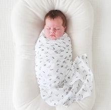 Load image into Gallery viewer, Lulujo Bunny & Fern Cotton Muslin Swaddle 2 Pack