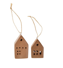 Load image into Gallery viewer, Rustic Ceramic House Ornament