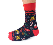 Load image into Gallery viewer, Merry + Bright Mens Socks