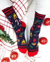 Load image into Gallery viewer, Merry + Bright Mens Socks