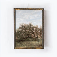 Load image into Gallery viewer, Apple Blossom Countryside Vintage Inspired Art, 12 x 9"