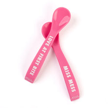 Load image into Gallery viewer, Bella Tunno Love First Bite Miss Mess Spoon Set