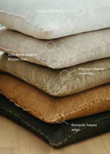 Load image into Gallery viewer, Almond Lina Linen Cushion, 24 x 24"