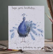 Load image into Gallery viewer, Fabulous Peacock Birthday Card