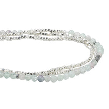 Load image into Gallery viewer, Delicate Stone Necklace/ Bracelet- Fluorite + Silver