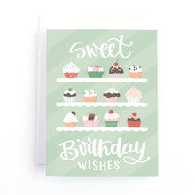 Load image into Gallery viewer, Sweet Birthday Wishes Cupcake Birthday Card