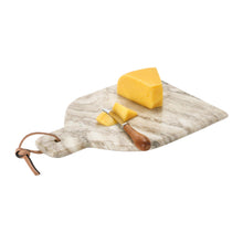 Load image into Gallery viewer, Marble Cheese Board & Knife, White