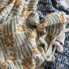 Load image into Gallery viewer, Sage Florals Throw