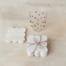 Load image into Gallery viewer, Travertine Coasters w/ Scalloped Edge, Set of 4