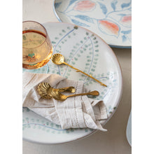 Load image into Gallery viewer, Brass Shell Shaped Spoon, Twig Handle