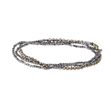 Load image into Gallery viewer, Delicate Stone Necklace/ Bracelet- Pyrite Hematite