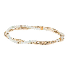 Load image into Gallery viewer, Delicate Stone Bracelet/ Necklace- Amazonite & Gold