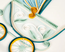 Load image into Gallery viewer, Baby Buggy Quilling Card