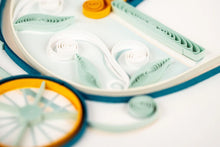 Load image into Gallery viewer, Baby Buggy Quilling Card