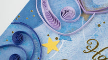 Load image into Gallery viewer, Balloons & Stars Birthday Quilling Card