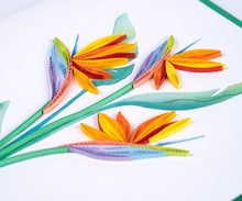 Load image into Gallery viewer, Bird of Paradise Quilling Card