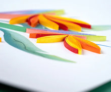 Load image into Gallery viewer, Bird of Paradise Quilling Card