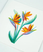 Load image into Gallery viewer, Bird of Paradise Quilling Card
