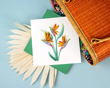 Load image into Gallery viewer, Bird of Paradise Quilling Card