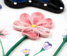 Load image into Gallery viewer, Flowers & Blue Butterflies Birthday Quilling Card
