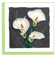 Load image into Gallery viewer, Calla Lilly Quilling Card