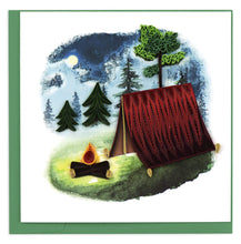 Load image into Gallery viewer, Camping Quilling Card