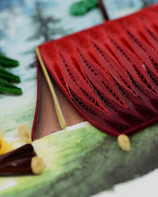 Load image into Gallery viewer, Camping Quilling Card
