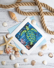 Load image into Gallery viewer, Decorative Sea Turtle Quilling Card