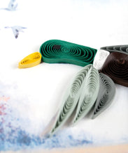 Load image into Gallery viewer, Duck Migration Quilling Card