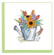 Load image into Gallery viewer, Garden Watering Can Quilling Card