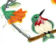 Load image into Gallery viewer, Hummingbird Swing Quilling Card
