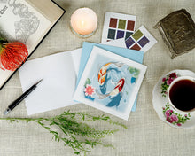 Load image into Gallery viewer, Koi Fish Pond Quilling Card