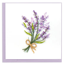 Load image into Gallery viewer, Lavender Bunch Quilling Card