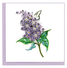 Load image into Gallery viewer, Lilacs Quilling Card