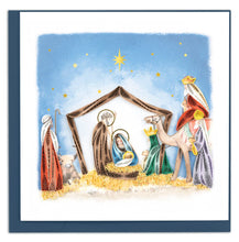 Load image into Gallery viewer, Nativity Scene Quilling Card