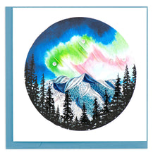 Load image into Gallery viewer, Northern Lights Quilling Card