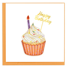 Load image into Gallery viewer, Sprinkle Cupcake Quilling Birthday Card