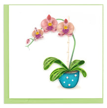 Load image into Gallery viewer, Potted Orchid Quilling Card