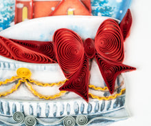 Load image into Gallery viewer, Snow Globe Christmas Quilling Card