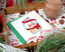 Load image into Gallery viewer, Snow Globe Christmas Quilling Card