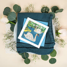 Load image into Gallery viewer, Two Swans Quilling Card