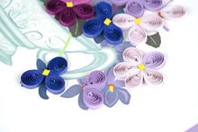 Load image into Gallery viewer, Violet Bouquet Quilling Card